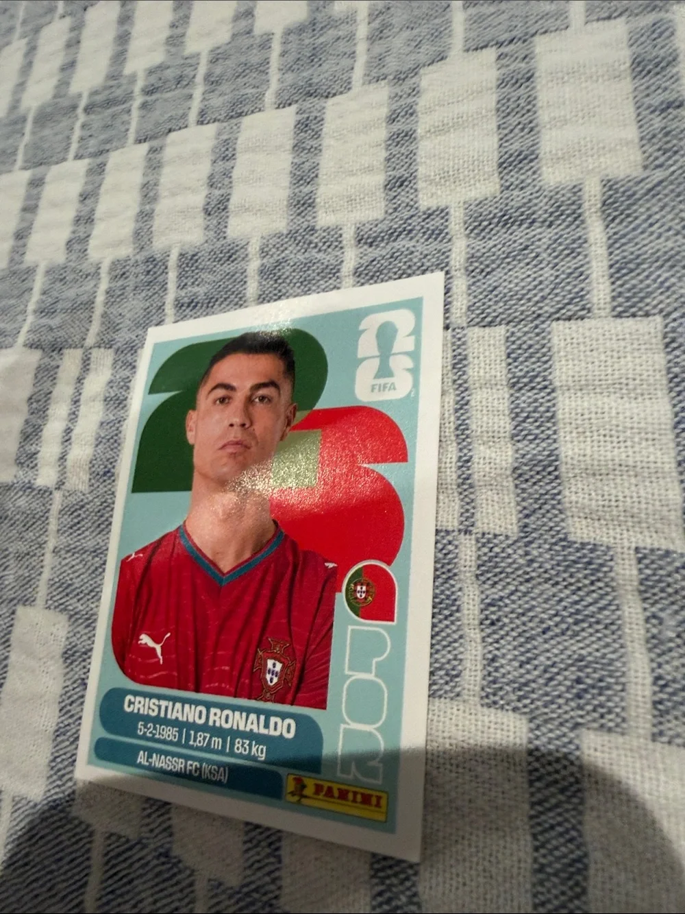 Cristiano Ronaldo FIFA WORLD CUP 2026 panini sticker